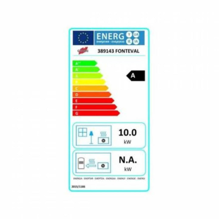 Estufa de leña Fonteval Godin de 10 kW
